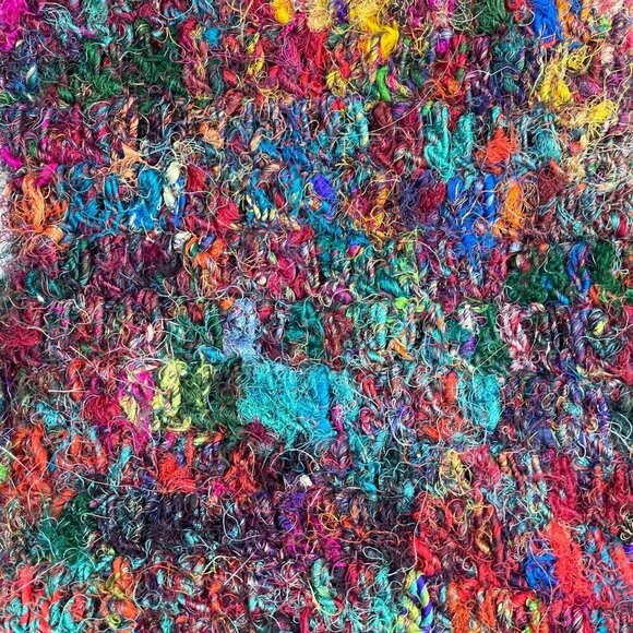 Lakhay's Collection Silk Crossbody Bag Purse Bright Colorful Boho Fun - Picture 4 of 9